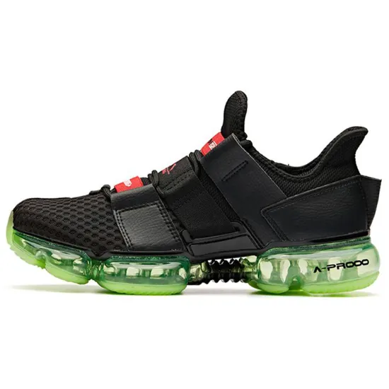 ANTA Casual Shoes Men Low-Top Black Green