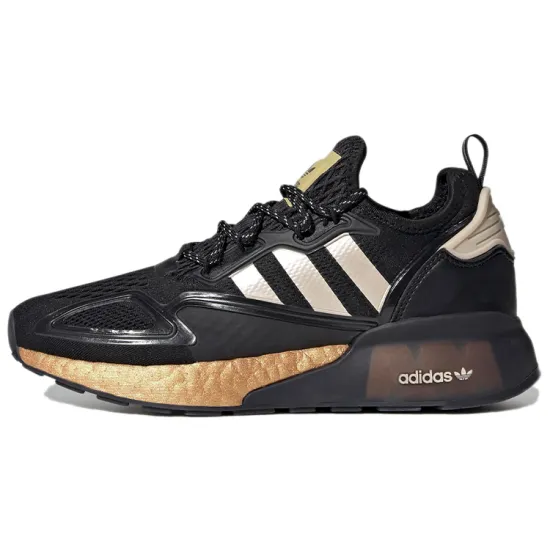 Adidas ZX 2K Boost Black Gold Metallic Women's