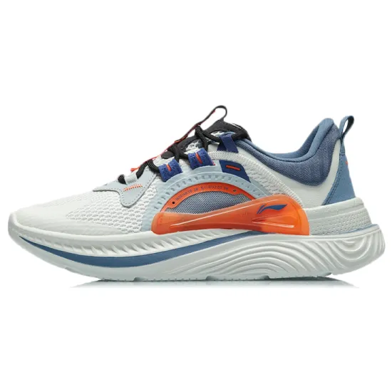 LINING Spark Casual Shoes Men Low-Top Frost White/Slate Blue