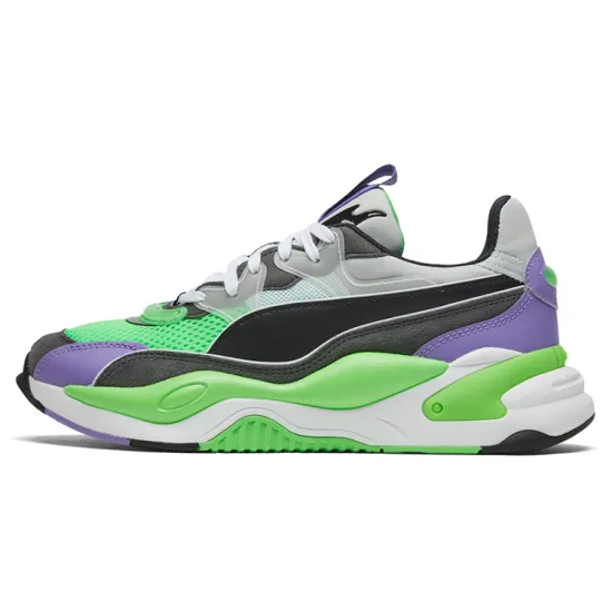 PUMA RS-2K Lifestyle Shoes Unisex Mid-top Black Fluorescent Green