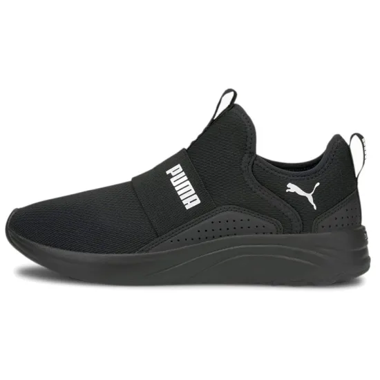 Puma Women's Softride Sophia Slip-On 'Black White'