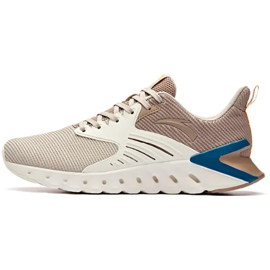 ANTA Casual Shoes Men Low Top Shade 2 Gray/Ivory White/Linen Gray