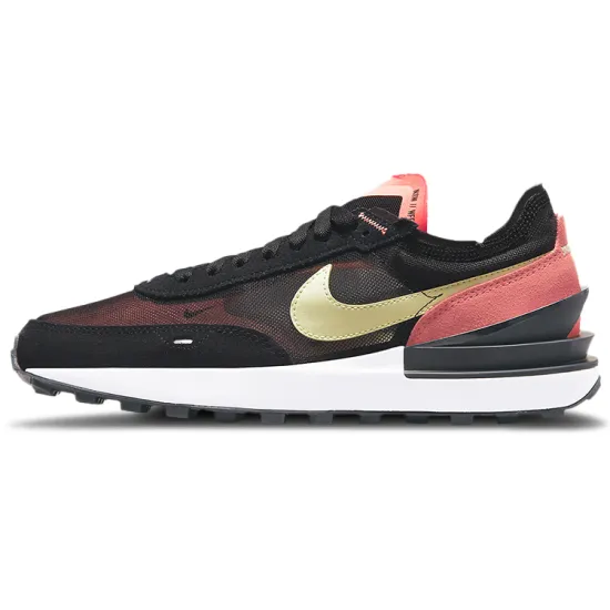 Nike Waffle One Black Lime Ice Magic Ember Women's