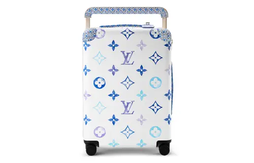LOUIS VUITTON LV Horizon Coated Canvas Suitcase Luggage 21 Inch Women's White/Blue
