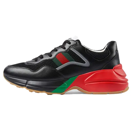 GUCCI Rhyton 'Black Red Green Reflective'