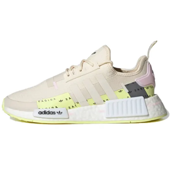 Adidas Originals Nmd R1 Wonder White Pulse Yellow Pink Women's