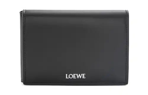 LOEWE Bright Nappa Calfskin Wallet Men's Black