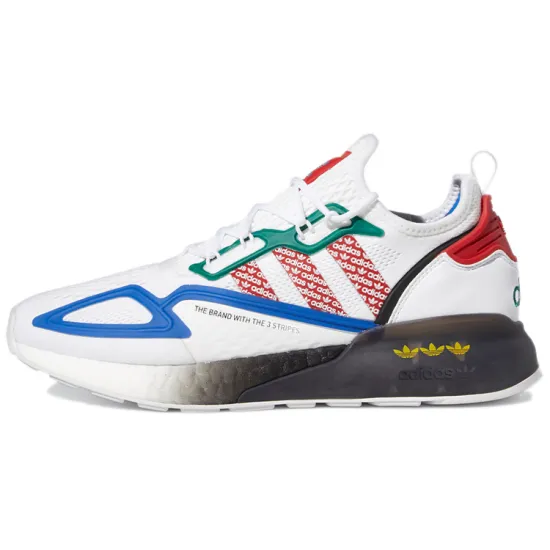 Adidas Originals ZX 2K Boost Lifestyle Shoes Unisex Low-top White/blue/green/red