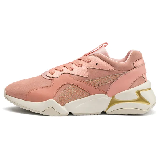 Puma Nova Lifestyle Shoes Women's Low-top Pink/Khaki/Gold