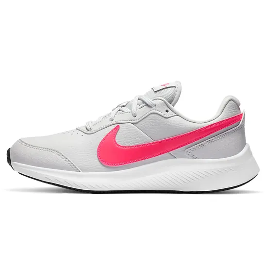Nike Varsity Leather Lifestyle Shoes Women's Low-top Heather Gray/Dusty Pink