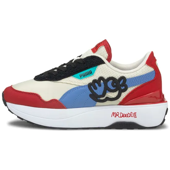 Puma Cruise Rider Trainer Lifestyle Shoes Women's Low-top Apricot/black/red/blue