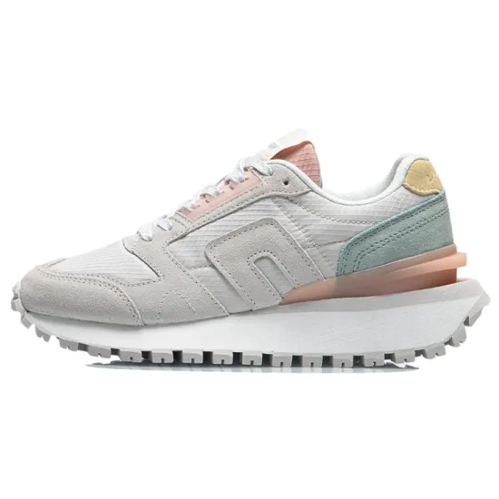 LINING CF Casual Shoes Women's Low-Top White Sand Gray/Water Gray Green