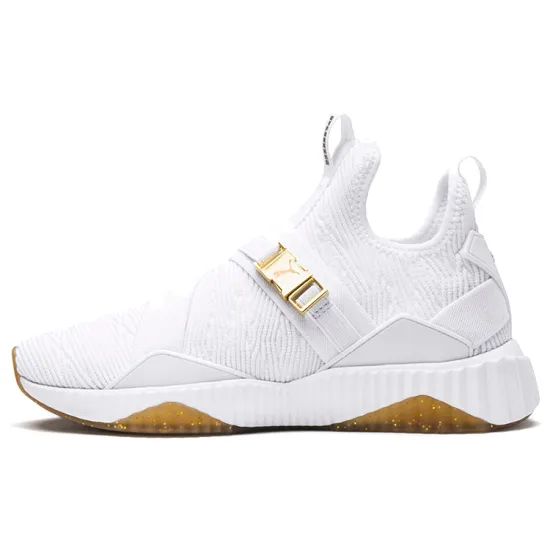 Puma Women's Defy Varsity Mid 'White Metallic Gold'