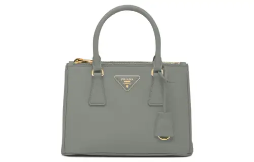 PRADA Galleria Killer Bag Leather Shoulder Bag, Crossbody Bag, Handbag Small Women's Gray