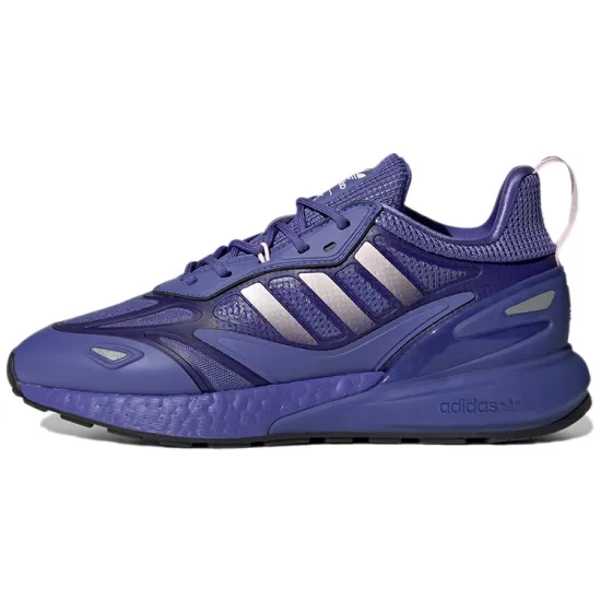 Zx 2K Women's Adidas Originals Boost 2.0 'Purple Silver Metallic' Women's