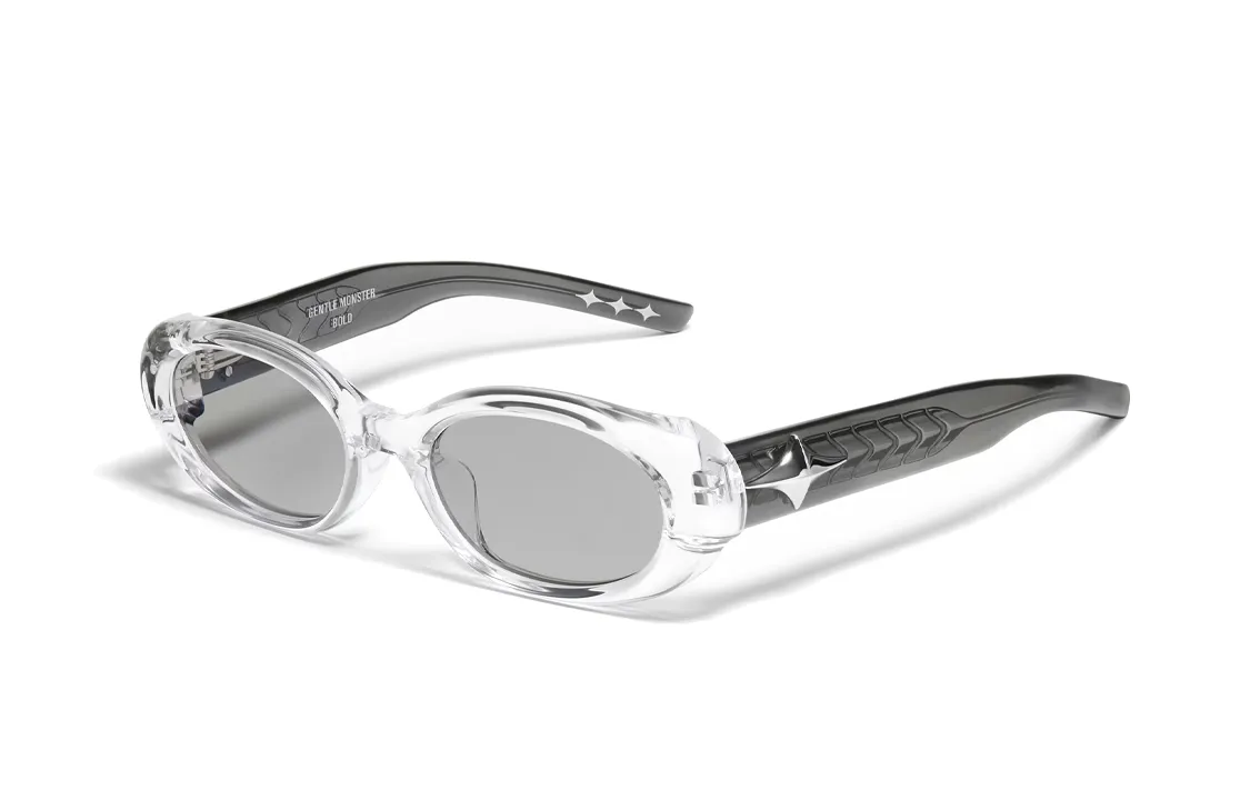 GENTLE MONSTER BOLD Collection 2nd Drop Plate Frame Oval Sunglasses Unisex Gray