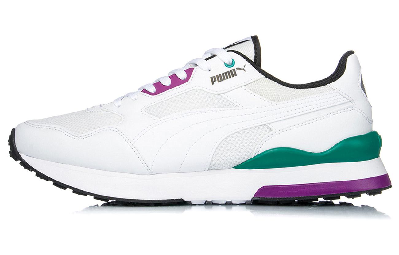 PUMA Puma R78 FUTR fabric artificial leather, comfortable and sporty, low-cut lifestyle shoes, same style for men and women, white and black