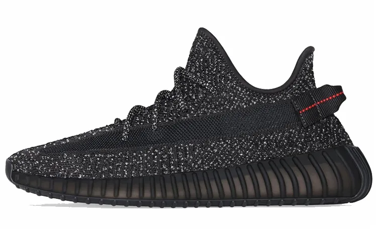 Adidas Originals Yeezy Boost 350 V2 Black Baby's Breath 'Black' Mesh Low top Casual Shoes Unisex Black