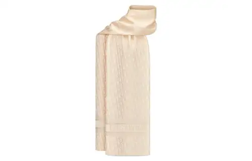 DIOR Silk Scarves Women's Beige