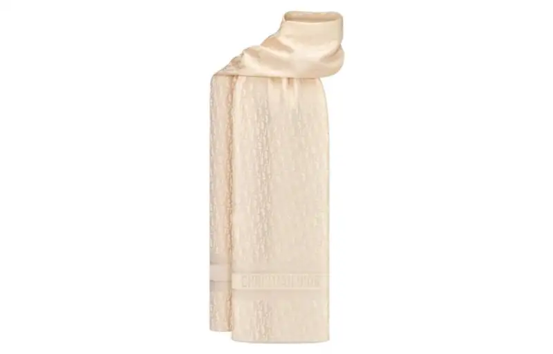 DIOR Silk Scarves Women's Beige