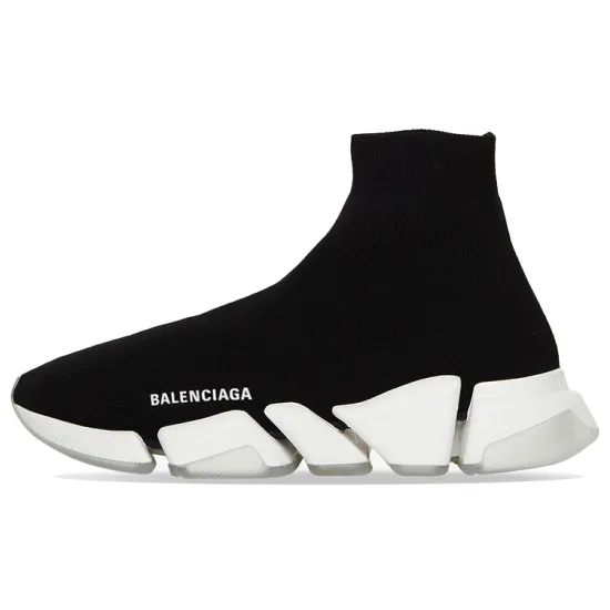 Balenciaga Speed 2.0 Black Transparent Sole Women's