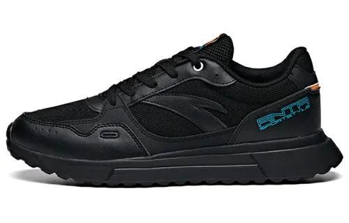 ANTA Casual Shoes Men's Low Top Black/Yellow/Orange