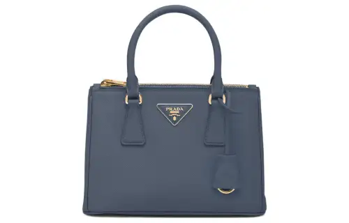 PRADA Galleria Killer Bag Leather Shoulder Bag, Crossbody Bag, Handbag Small Women's Dark Blue