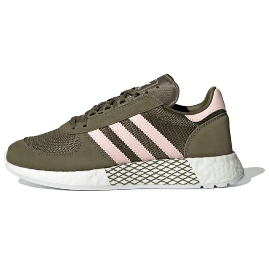 Adidas Originals MARATHON TECH Lifestyle Shoes Women's Low-top Brownish Green/pink