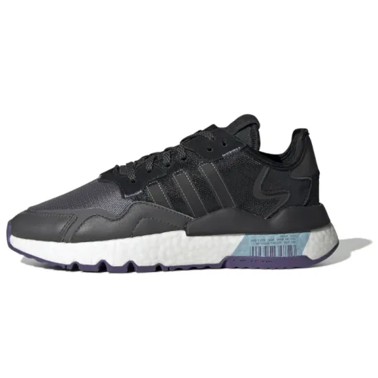 Adidas Originals Nite Jogger Lifestyle Shoes Women's Low-top Black/Purple/White