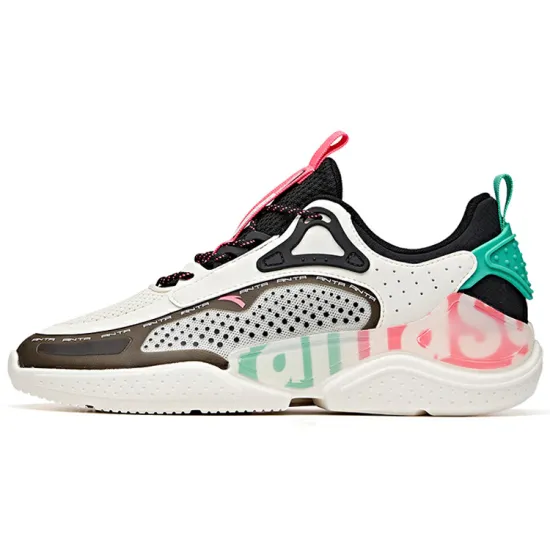 ANTA Life Collection Casual Shoes Men Low-Top White Black Green