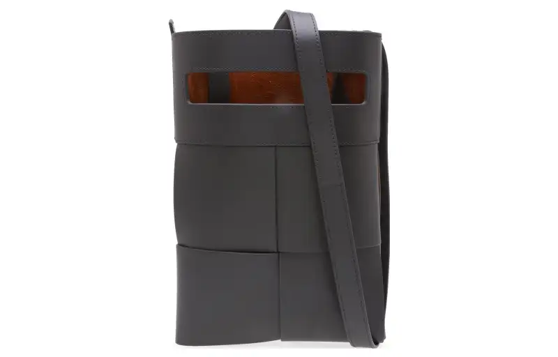 Bottega Veneta Calfskin Crossbody Grey