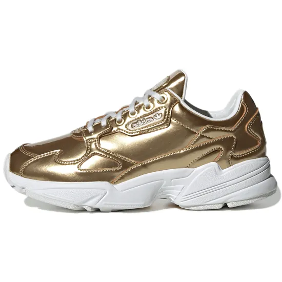 Adidas Falcon Gold Metallic Crystal White Women's