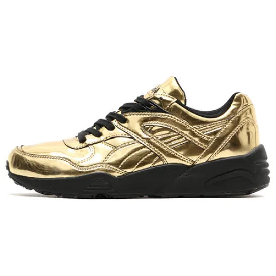 PUMA R698 Lifestyle Shoes Unisex Low-top Gold/Black