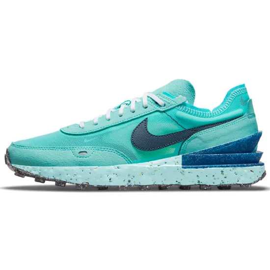 Nike Waffle One Lifestyle Shoes Women's Low-top White/Royal Blue/Fern Green