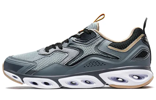 Xtep shock-absorbing spin technology fashionable and breathable low-top sneakers gray