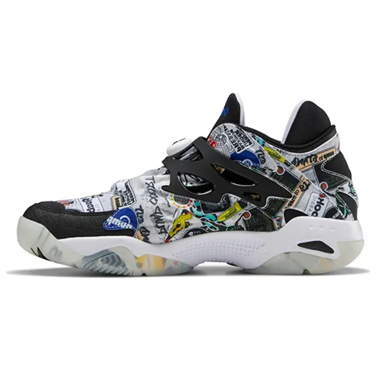 Reebok Pump Court Sticker City White Black