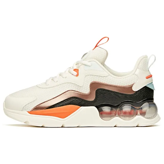 ANTA Life Collection Casual Shoes Men Low-Top Ivory White/Rose Gold/Black