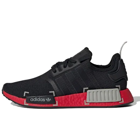 Adidas Originals Nmd R1 Black Grey Scarlet