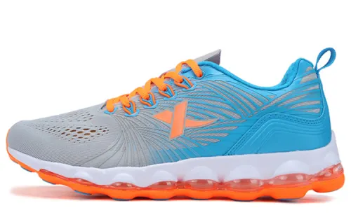 Xtep Qi Energy Ring Technology Fashionable and Versatile Sports Shoes Gray Blue