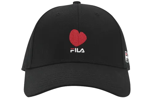 FILA Cotton Baseball Caps Unisex Black
