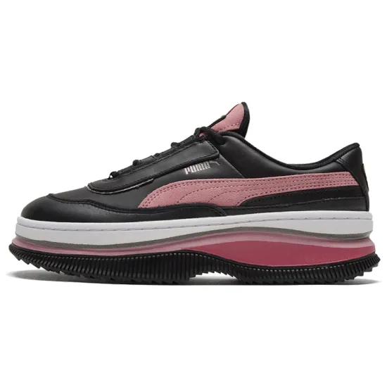 PUMA Deva Mixed Metallic White/Black/Pink Casual Platform Sneakers Women's
