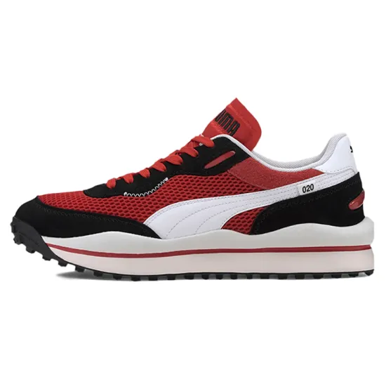 Puma Style Rider Lifestyle Shoes Unisex Low-top Dark Team Red/Summit White/White/Black