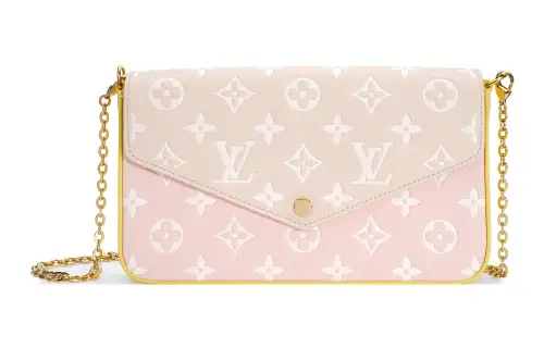 LOUIS VUITTON Pochette Felicie Soft Grain Cow Leather 3 in 1 Small Square Bag, Crossbody Bag, Shoulder Bag Women's