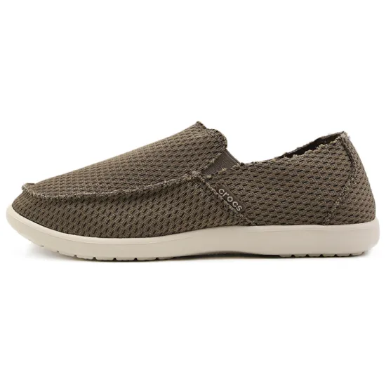 Crocs Santa Cruz Lifestyle Shoes Men Low-top Walnut Color
