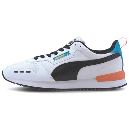 PUMA R78 Neon Low Running Shoes Black/Orange/White