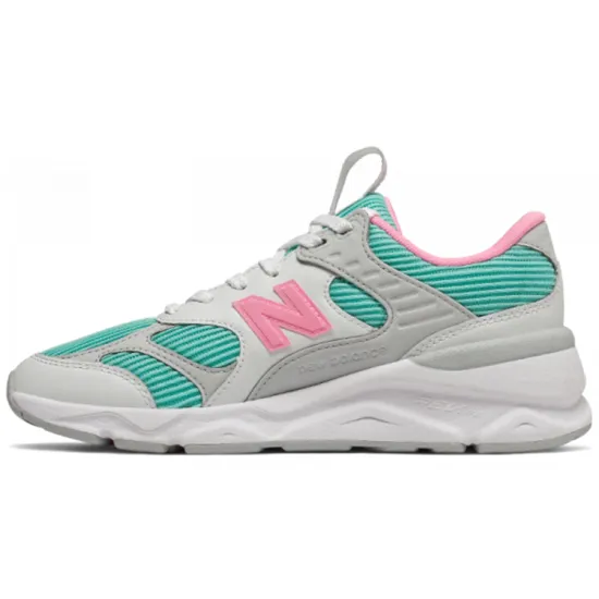 New Balance NB X-90 Lifestyle Shoes Women's Low-top Gray-green Pink