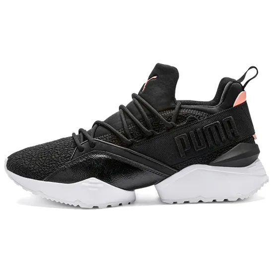 Puma Muse Lifestyle Shoes Women's Low-top Black/White/Pink