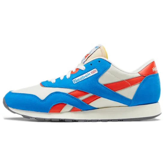 Reebok Classic Nylon Sports Shoes White/Blue/Black