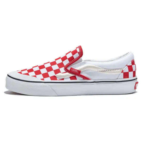 Vans Slip-On Classic 138 'Sidestripe - Red Checkerboard'