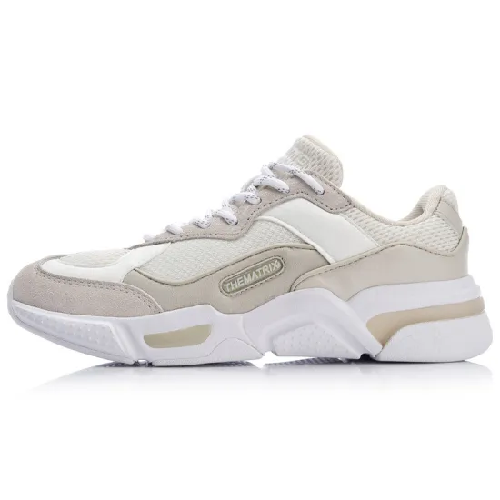 LINING Reverse Casual Shoes Women's Low-Top Gray White